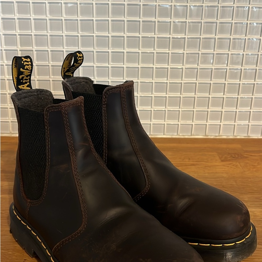 Dr. Martens Dark Brown Leather Boots